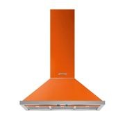 Smeg Portofino 90cm Wallmount Canopy Rangehood - Burnt Orange gallery detail image