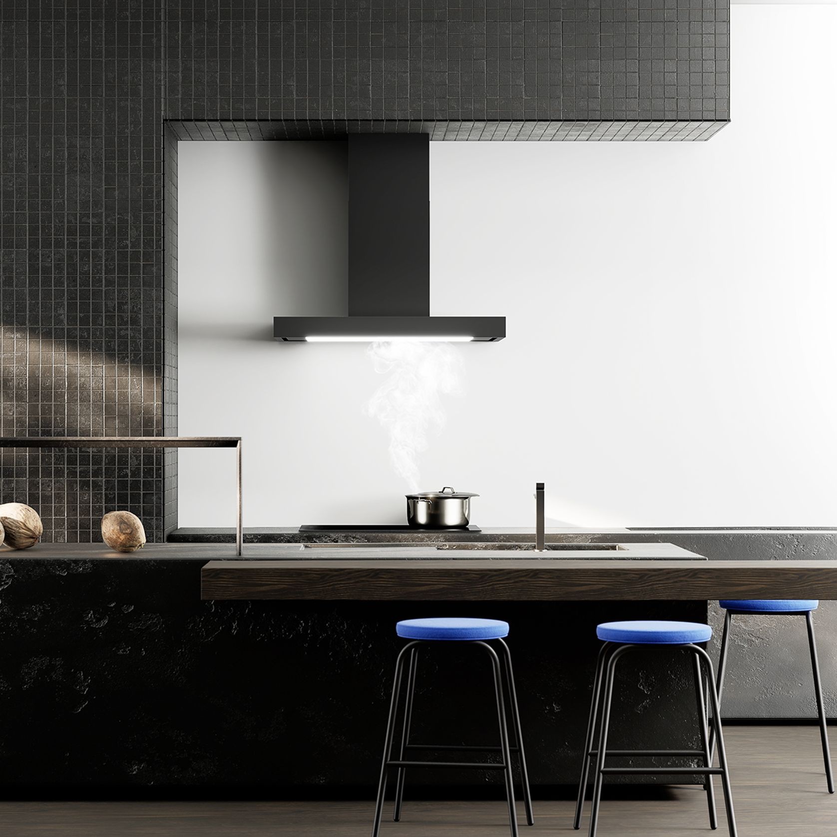 Wallmount Rangehood 900mm (Non-Silent) - SDLUNA gallery detail image