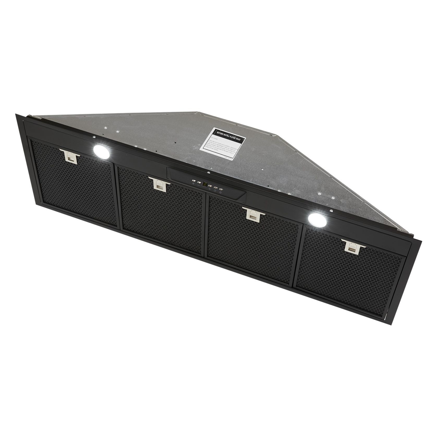 Silent Black Undermount Rangehood 1200mm - UM1390-12BS gallery detail image