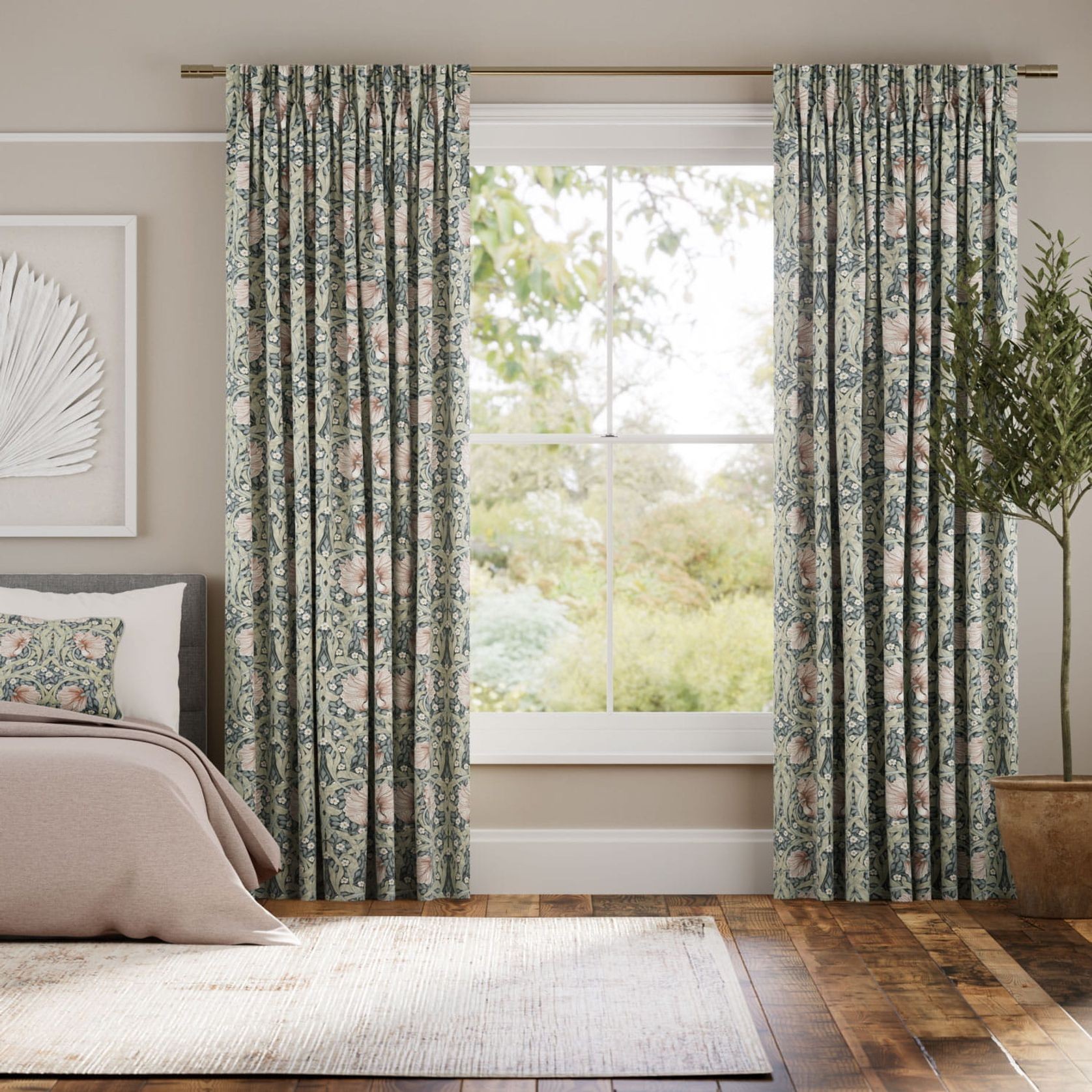 William Morris Pimpernel Blush | Curtains gallery detail image