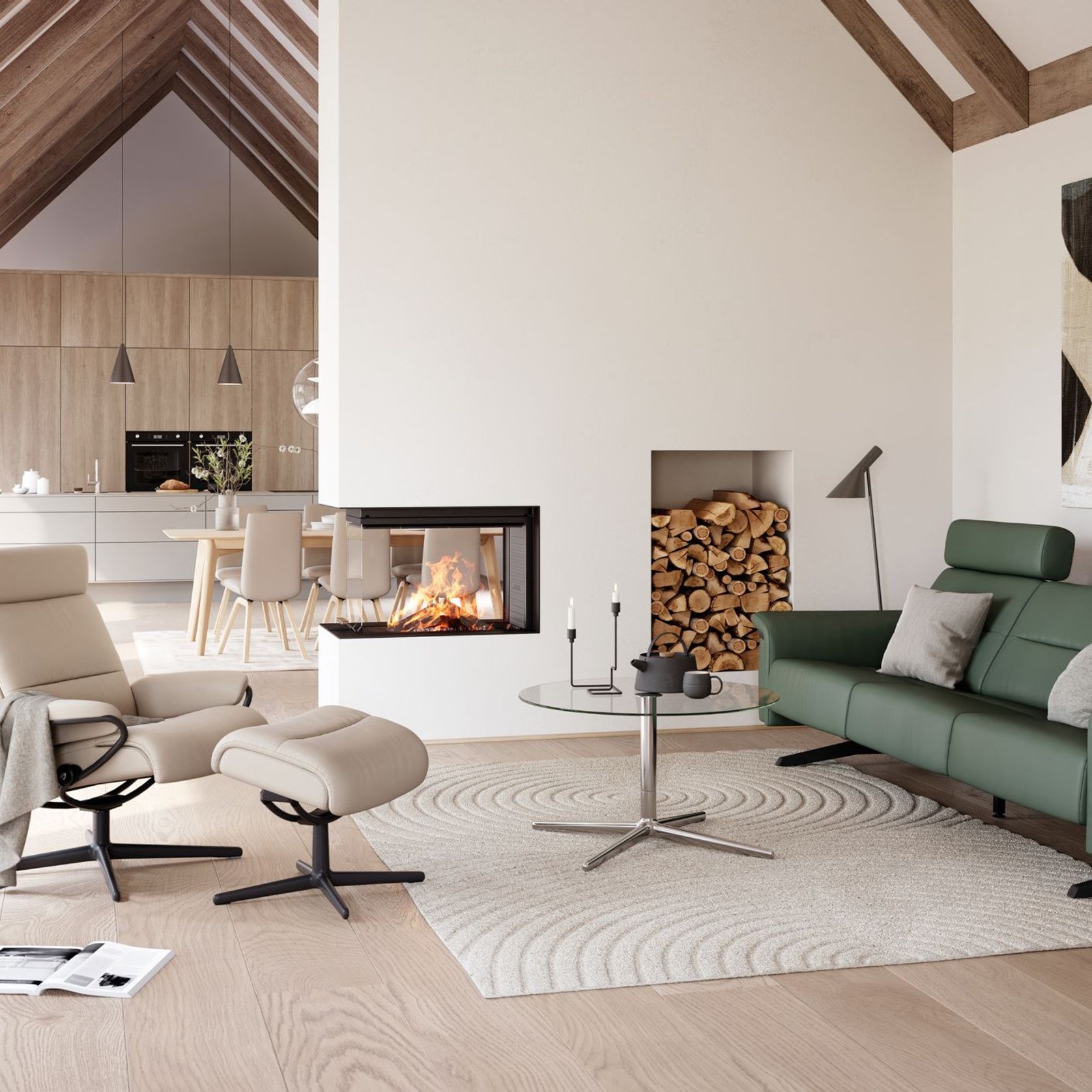 Stressless® Tokyo with Adjustable Headrest gallery detail image