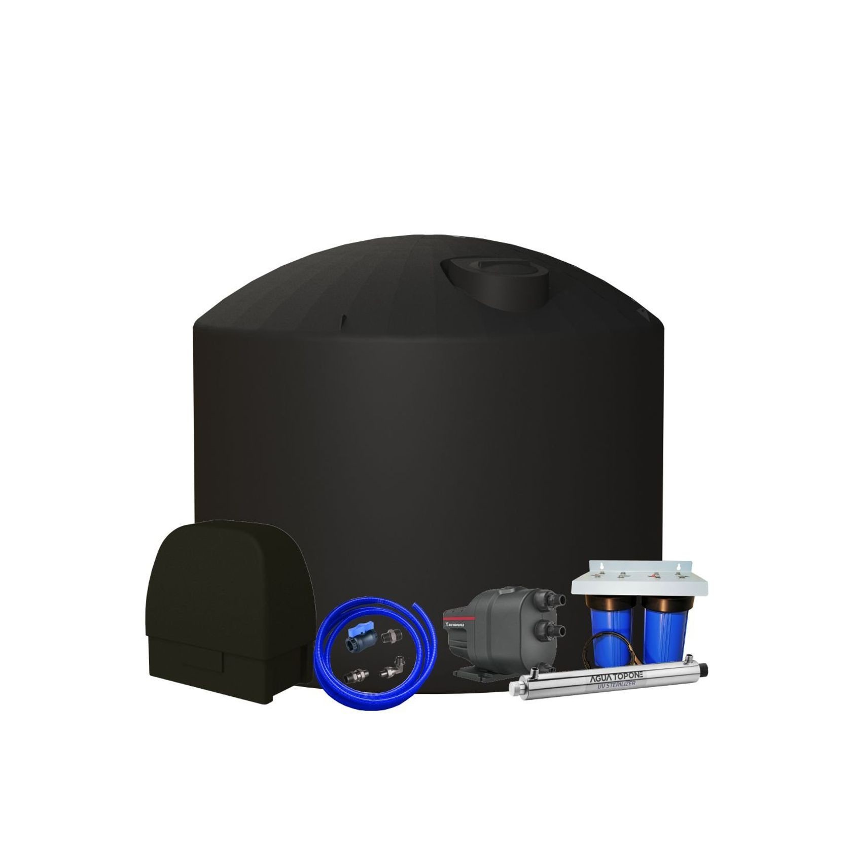 25000 LITRE PLASTIC WATER TANK COMBO INCL. ACCESSORIES gallery detail image