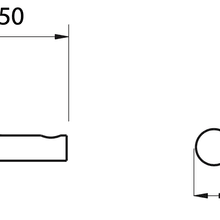 Antonio Frattini AC10 Single Wall Hook gallery detail image