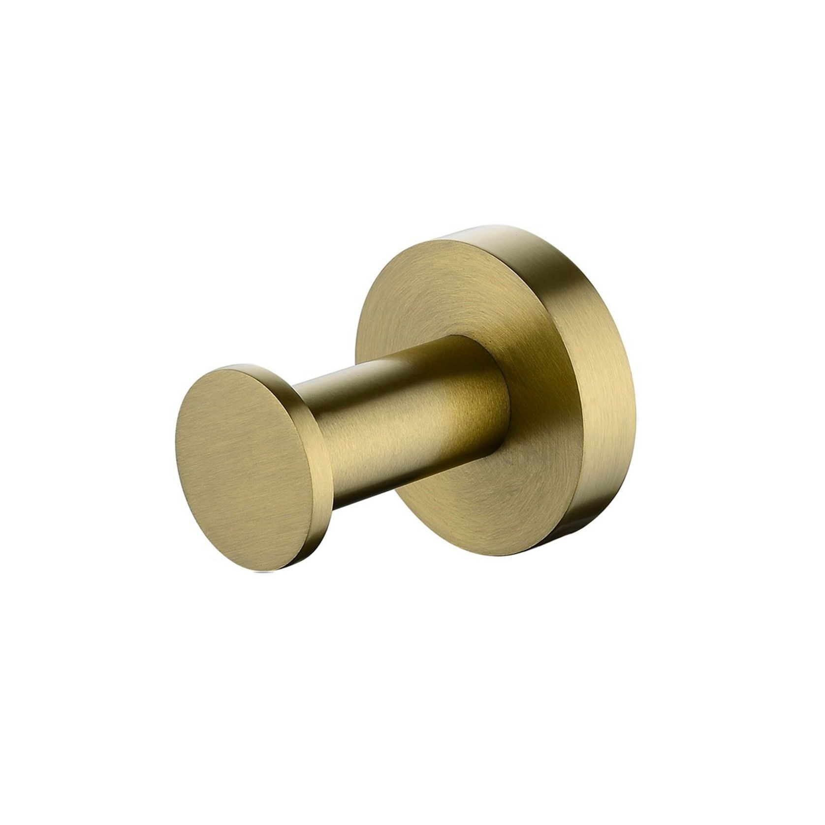 Lucid Pin Robe Hook Brushed Brass gallery detail image