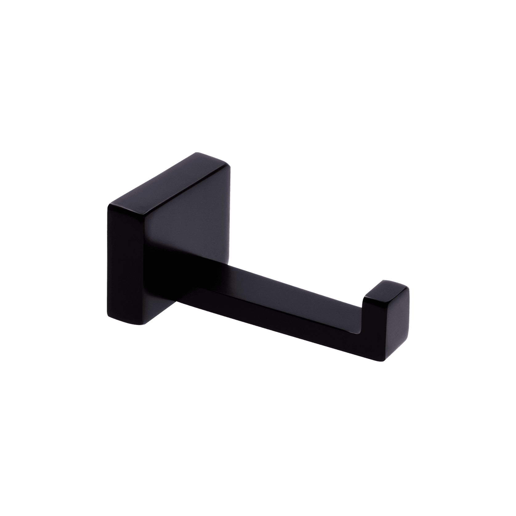 Cubic Robe Hook Satin Black gallery detail image