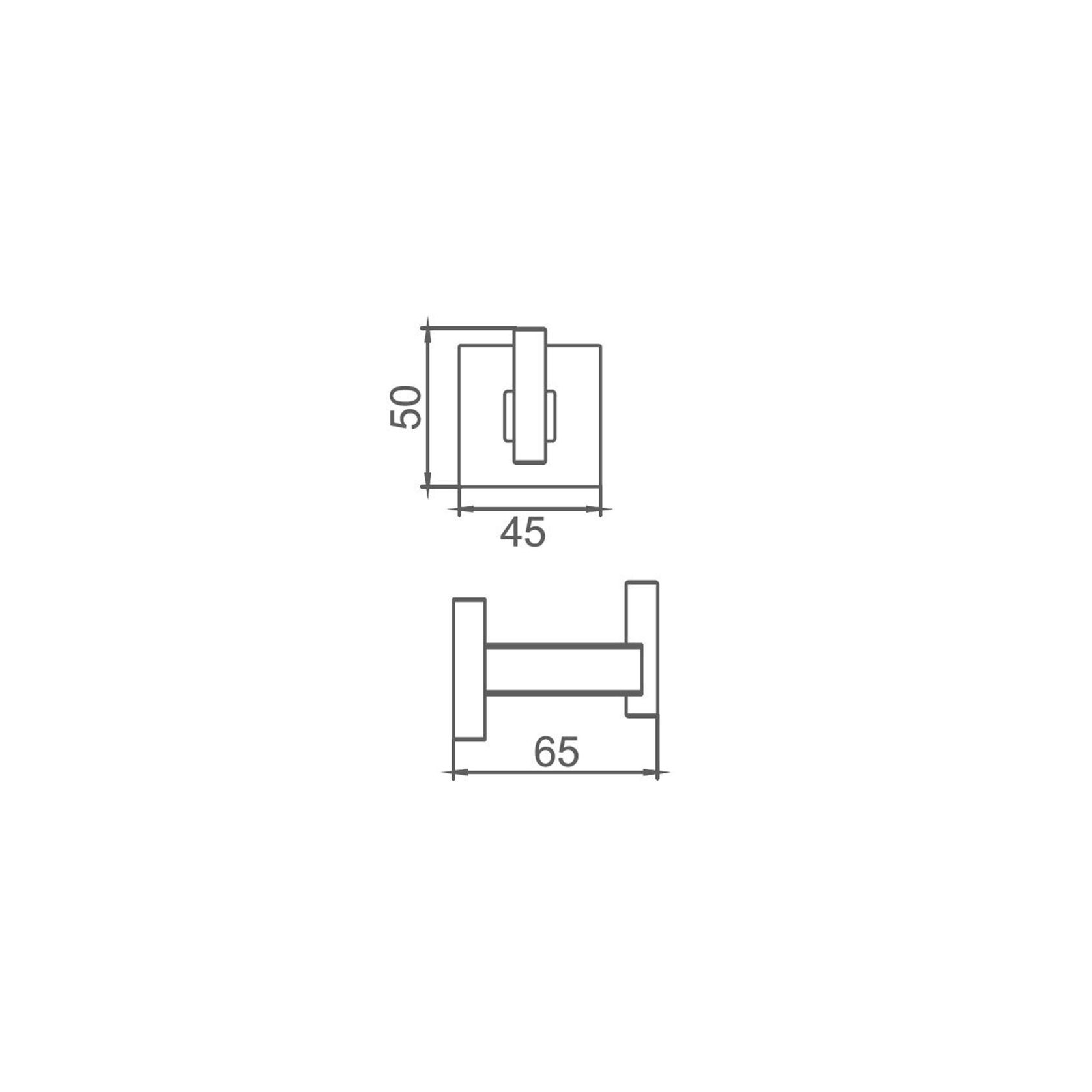 Butler Robe Hook Gun Metal gallery detail image