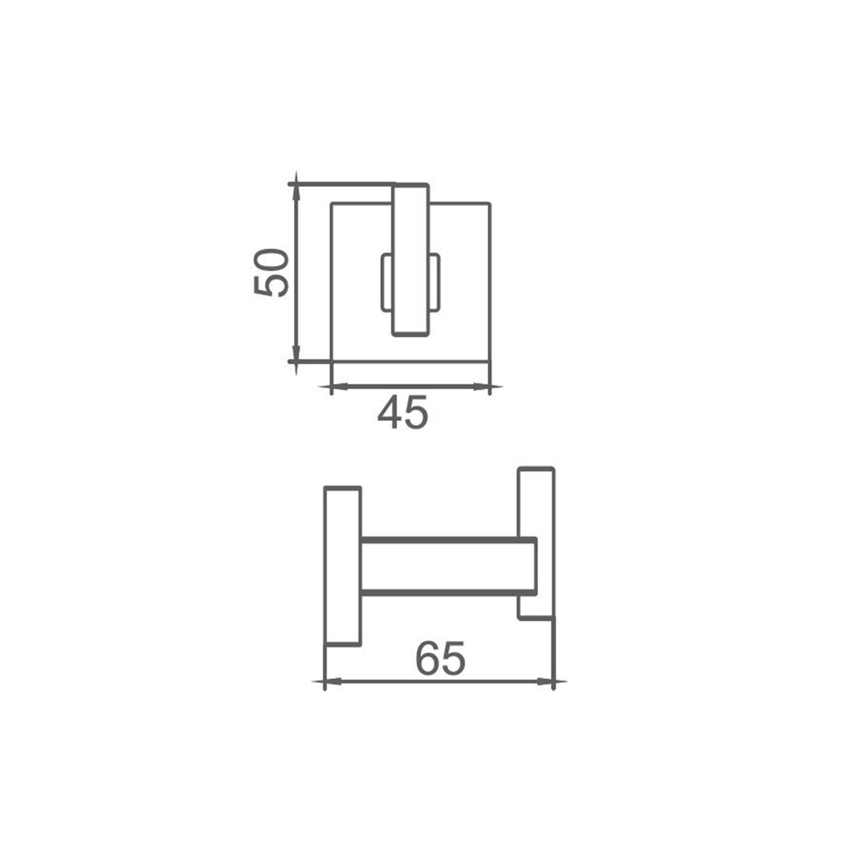 Butler Robe Hook Gun Metal gallery detail image