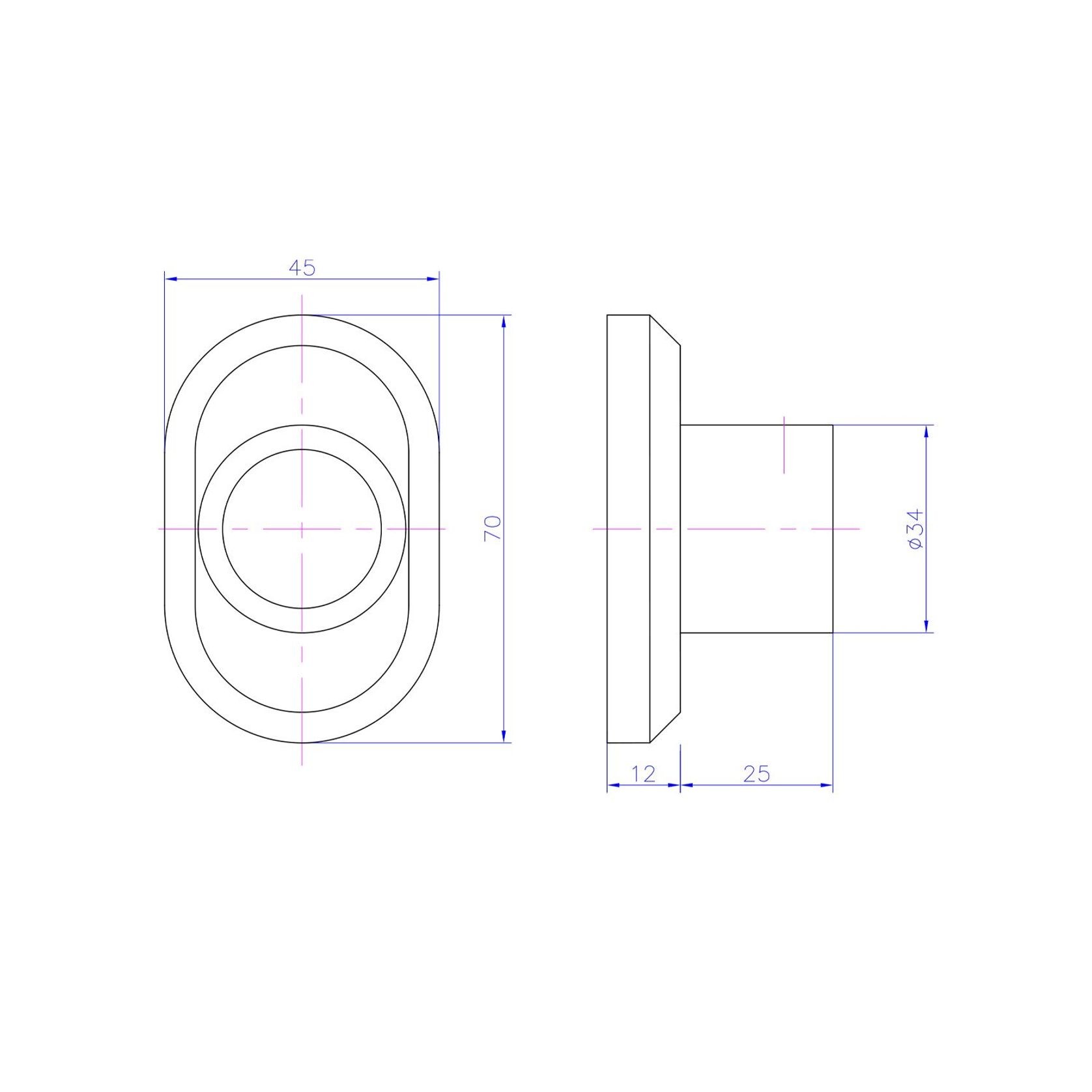iStone Oval Robe Hook Matte White gallery detail image