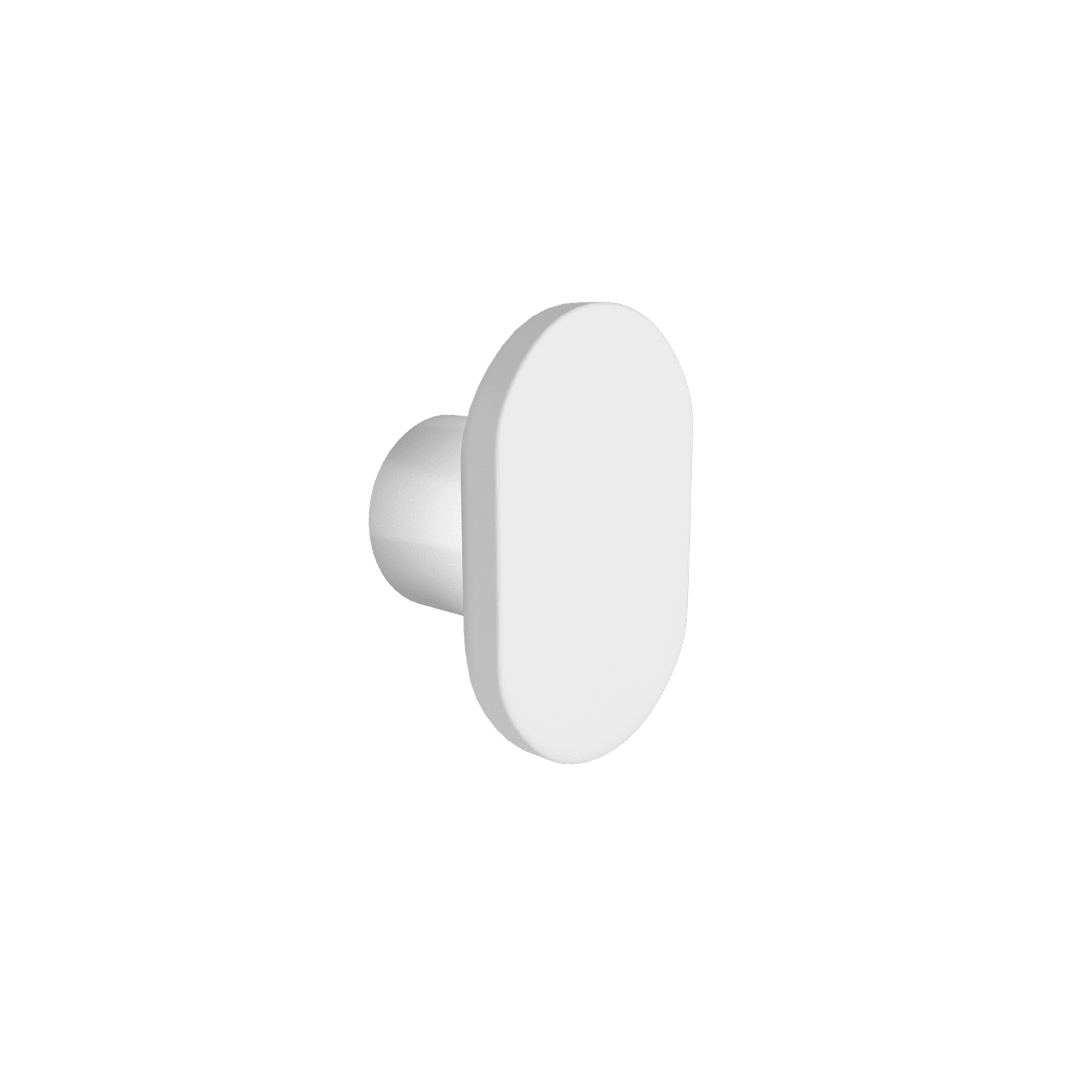 iStone Oval Robe Hook Matte White gallery detail image