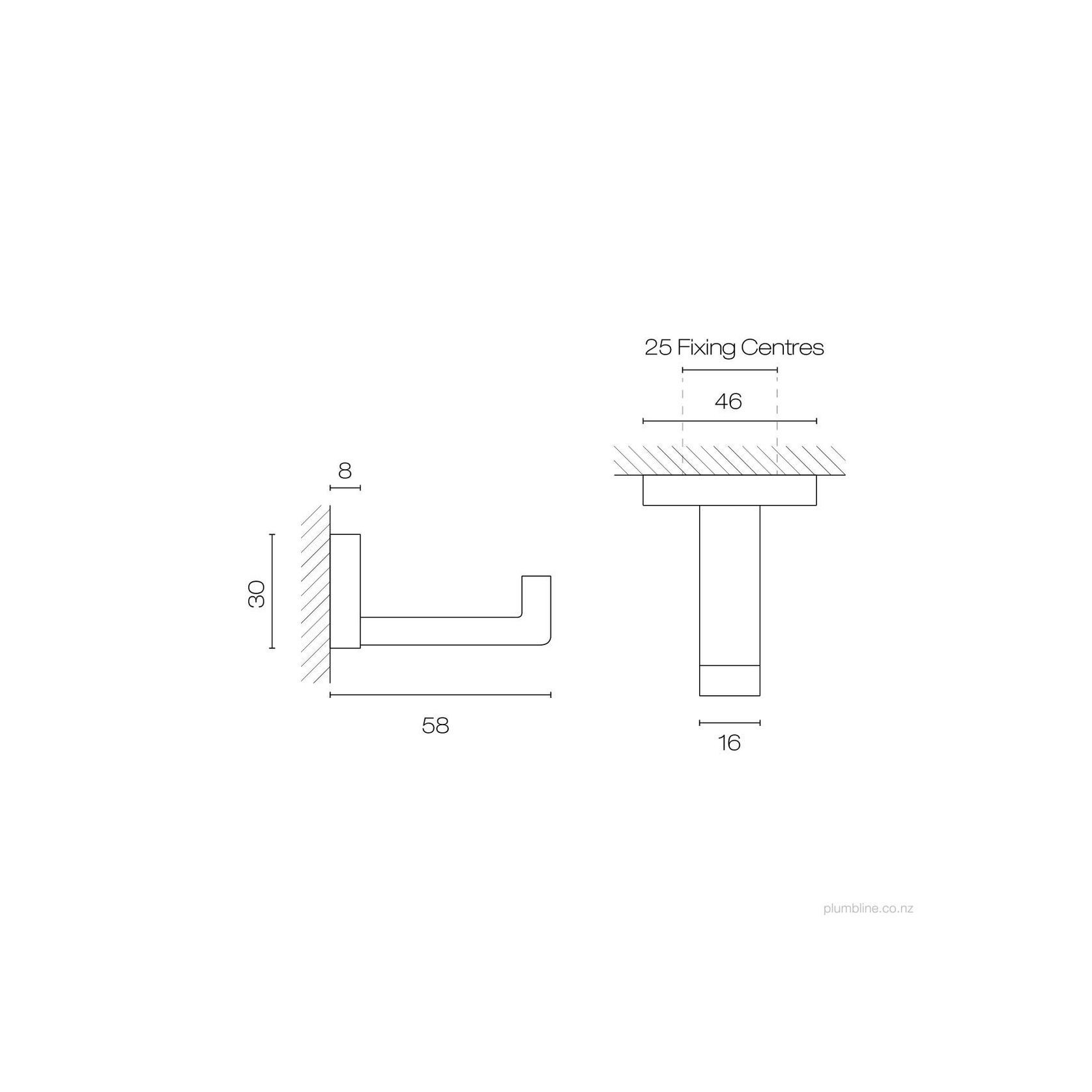 Como Robe Hook gallery detail image