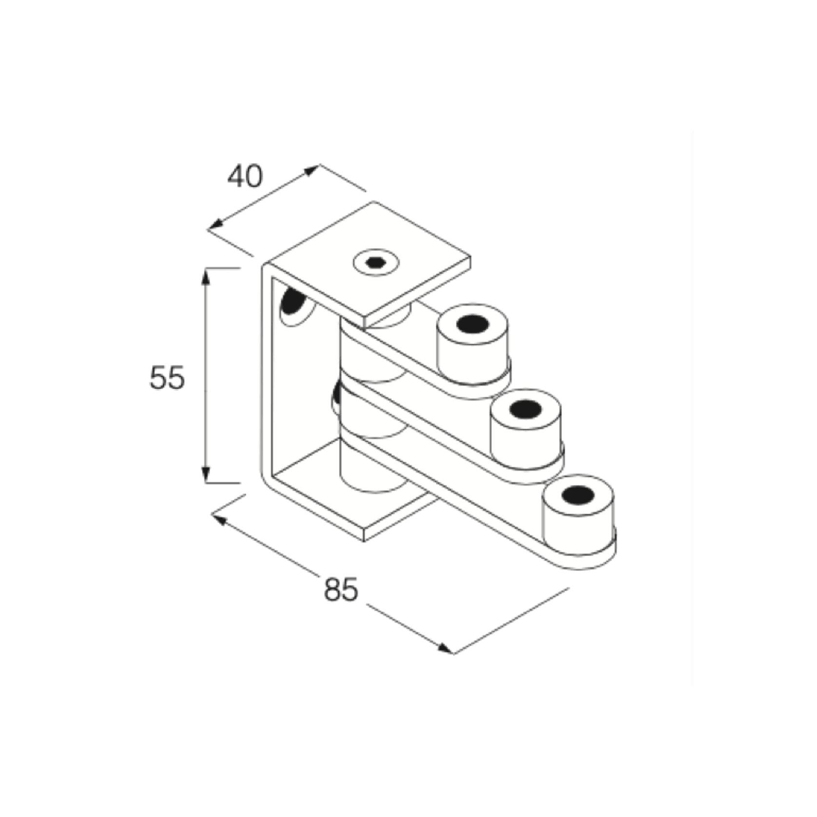 Minimal Multiple Bathrobe Hook by Boffi gallery detail image