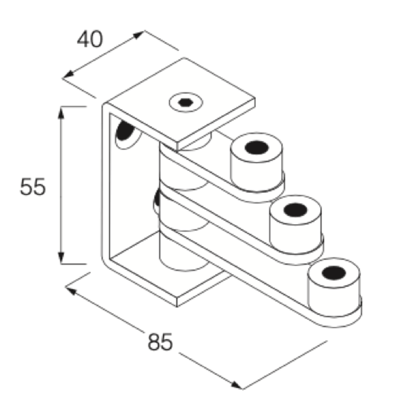 Minimal Multiple Bathrobe Hook by Boffi gallery detail image