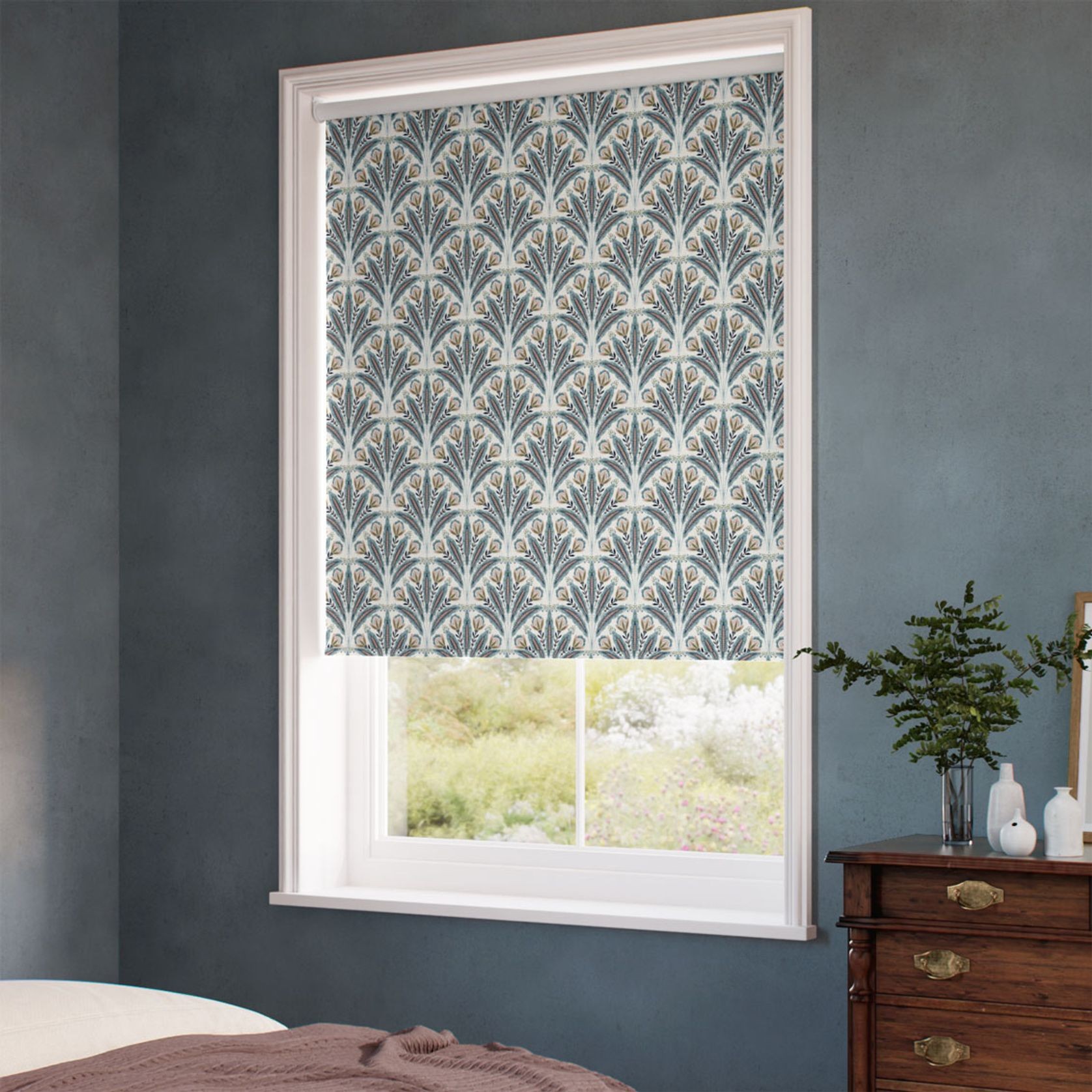 Clarke & Clarke Attingham Mineral Blush | Roller Blinds gallery detail image