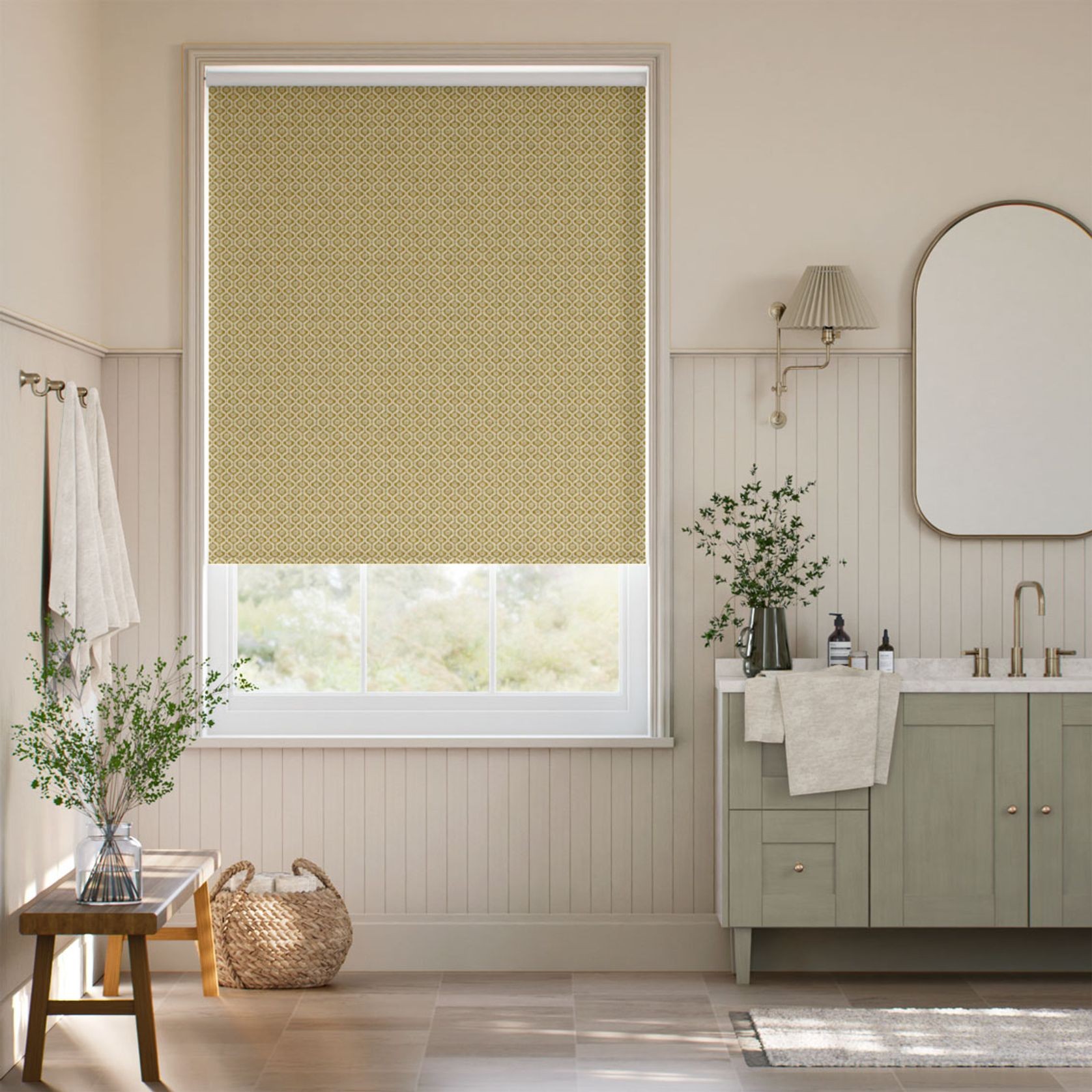 Clarke & Clarke Giverny Honey | Roller Blinds gallery detail image
