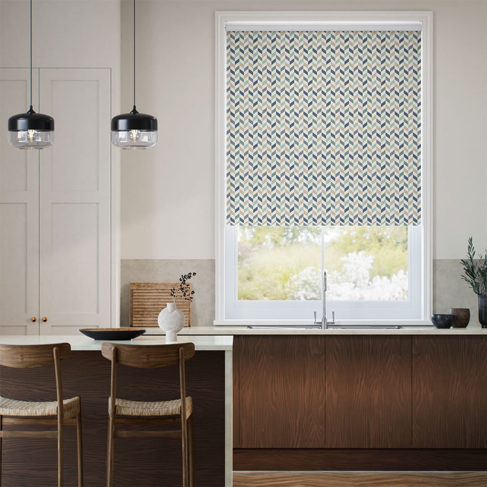 Clarke & Clarke Phoenix Seafoam | Roller Blinds gallery detail image