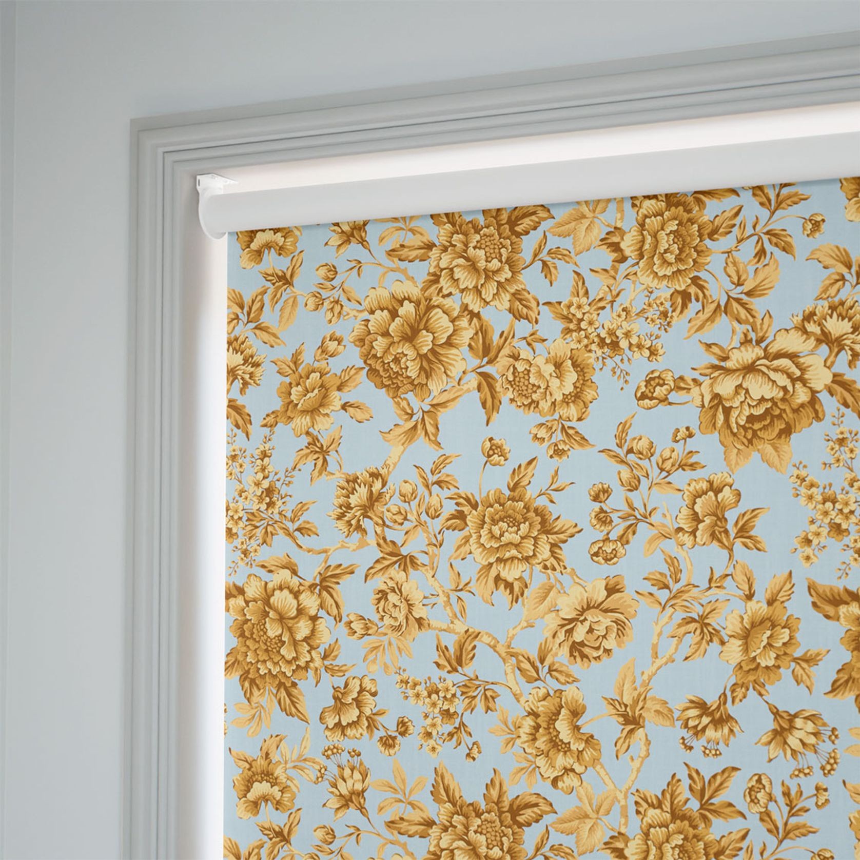 Liberty & Bridgerton Regency Trail Gold | Roller Blinds gallery detail image