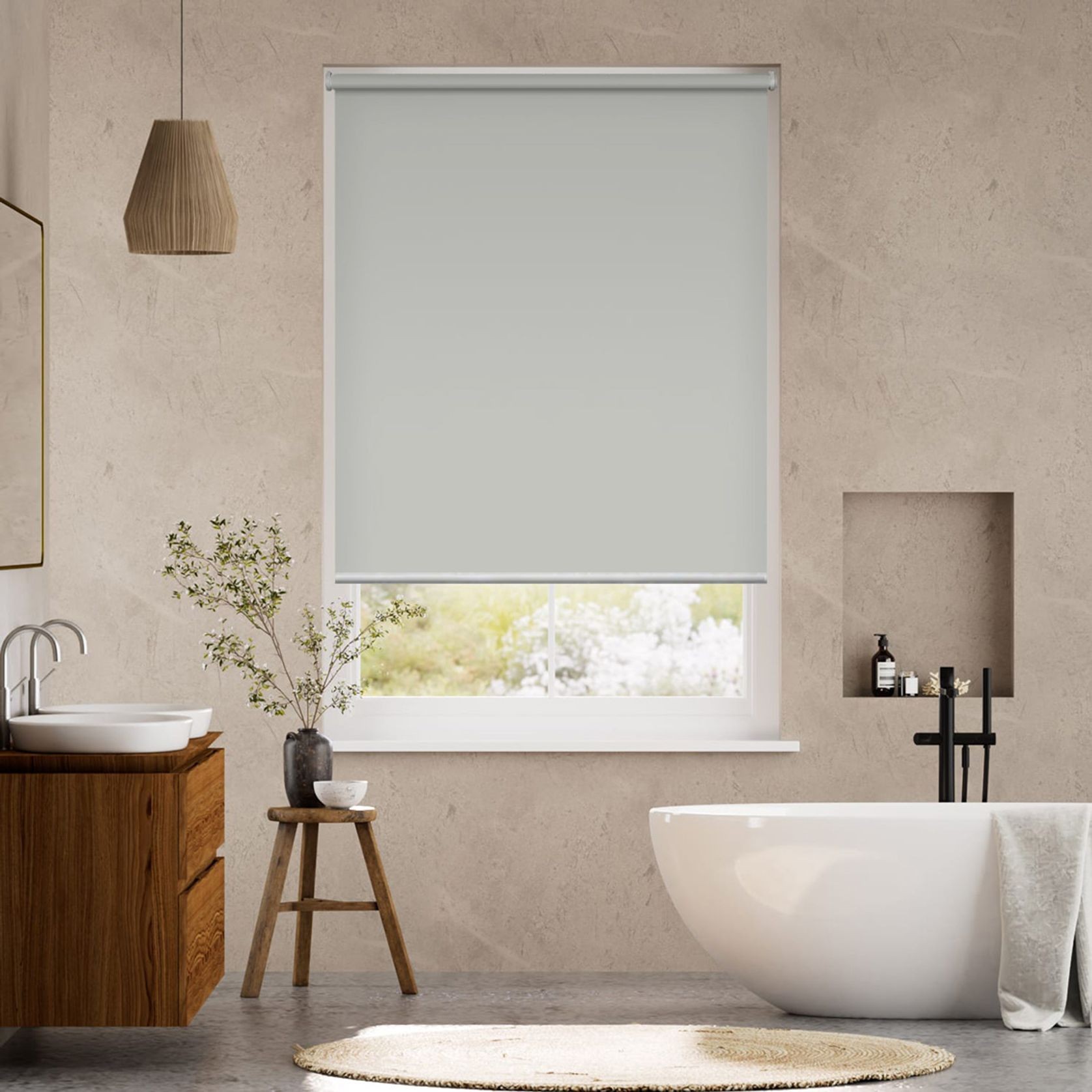 Sofia Light Grey | Roller Blinds gallery detail image