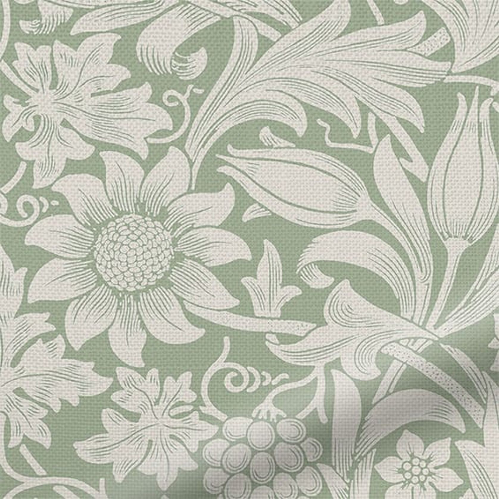 William Morris Sunflower Soft Green | Roller Blinds gallery detail image