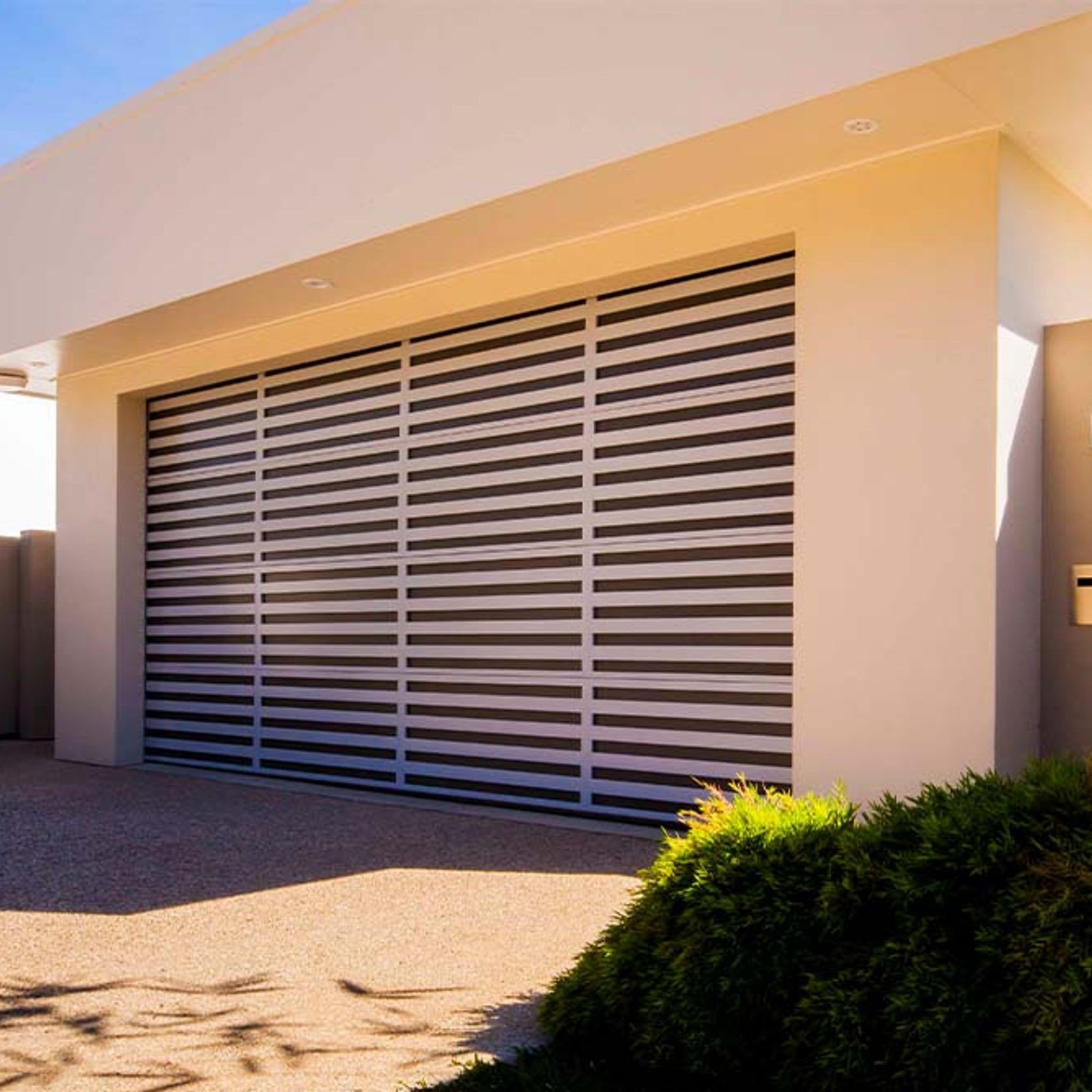 Horizontal Slatted Sectional Aluminium Garage Doors | Specialty Doors gallery detail image