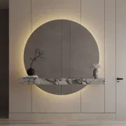 Céline Large Round Mirror | 1800 x 1800 gallery detail image