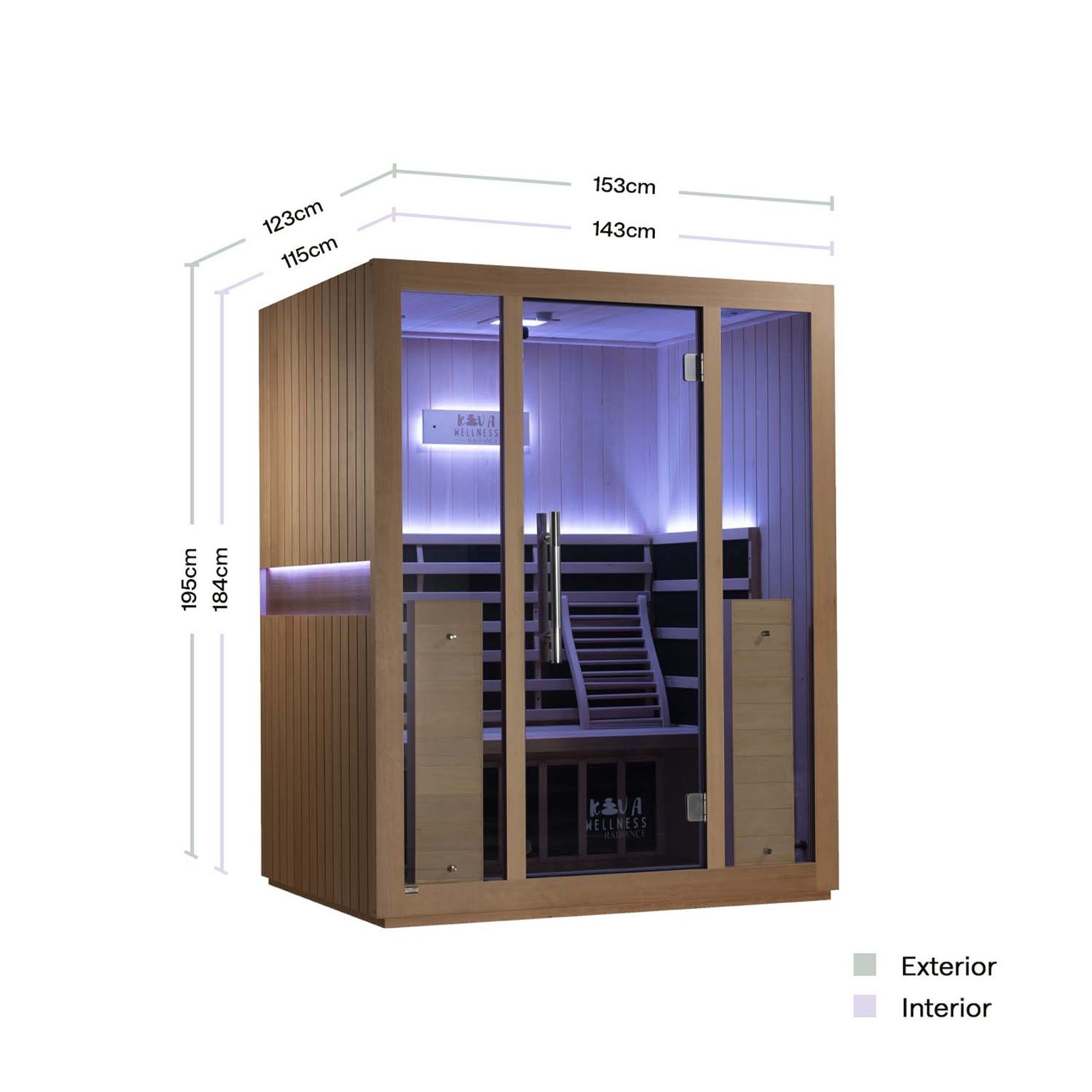 Radiance 4 Person Full Spectrum Infrared Sauna gallery detail image