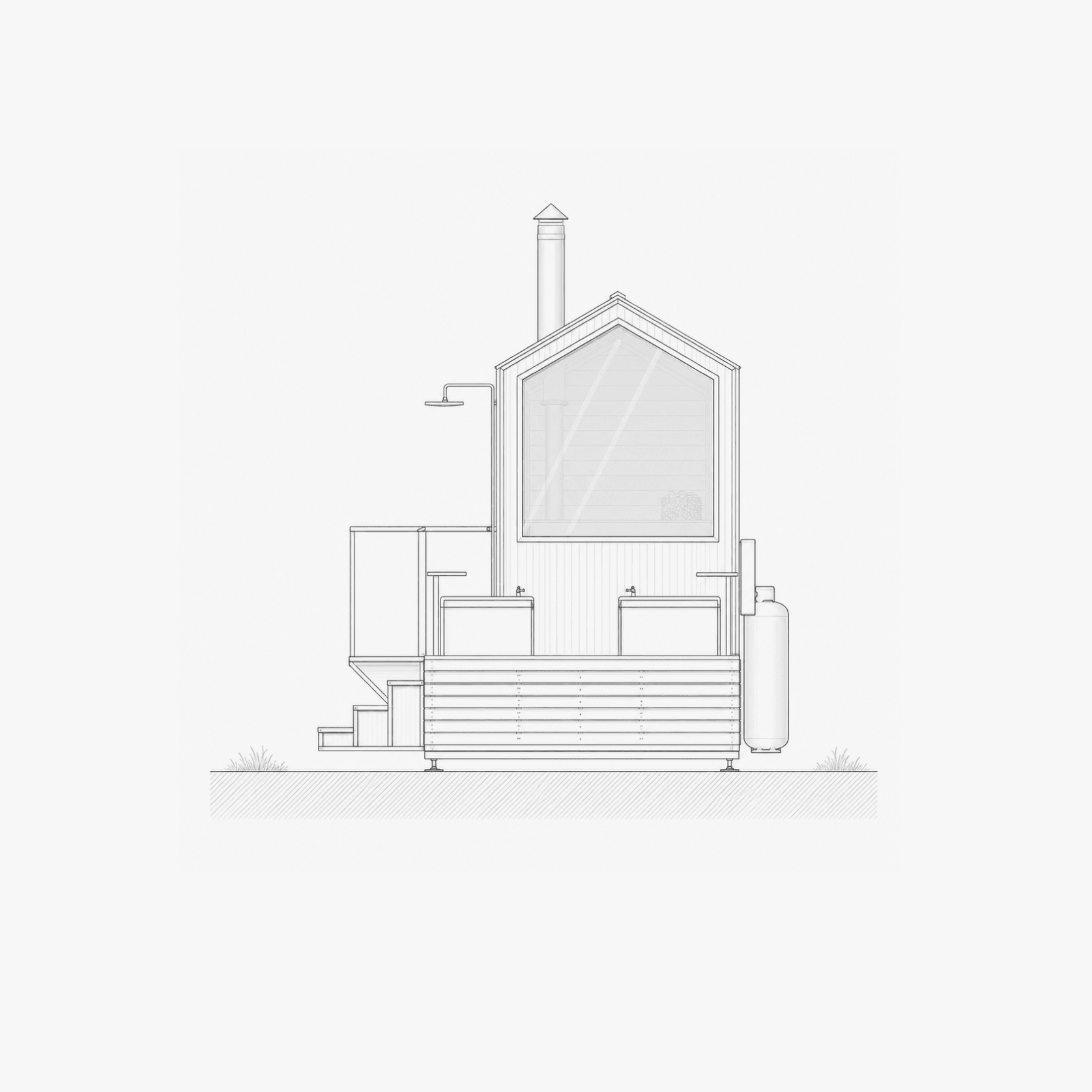 Sauna pod / Bath House | Transportable Building gallery detail image
