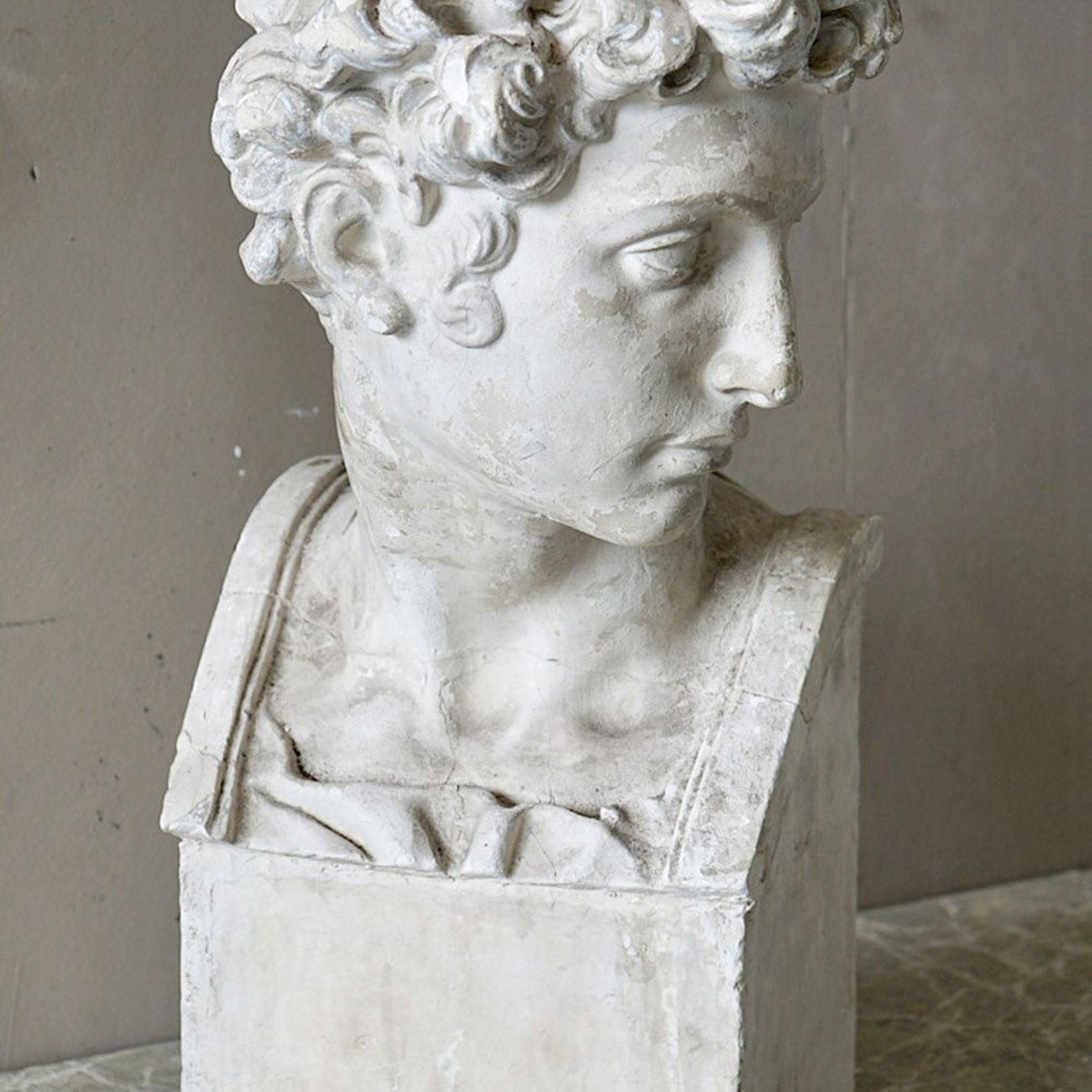 Plaster Bust of Giuliano de Medici, Michelangelo gallery detail image