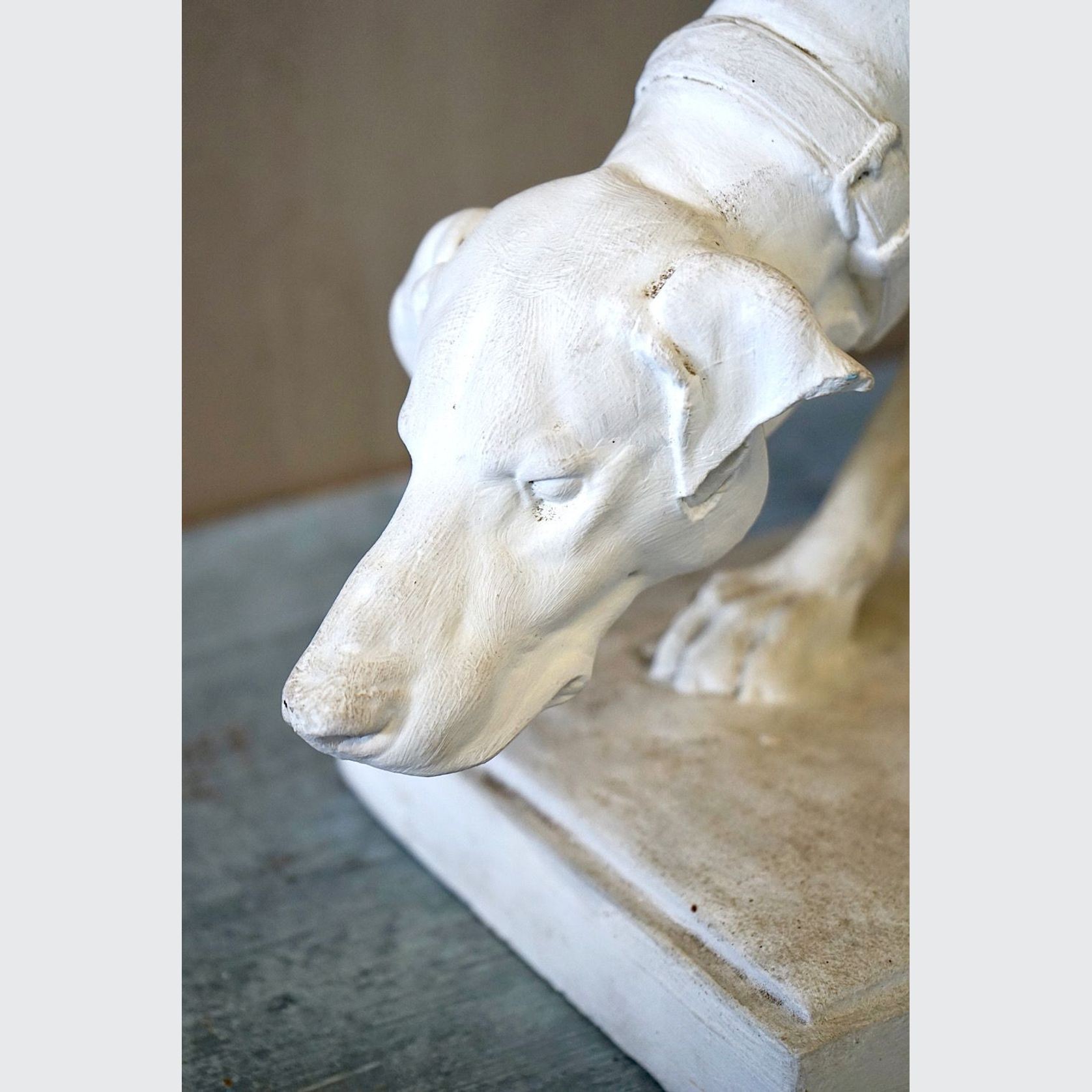 Antique French Dog Statue gallery detail image