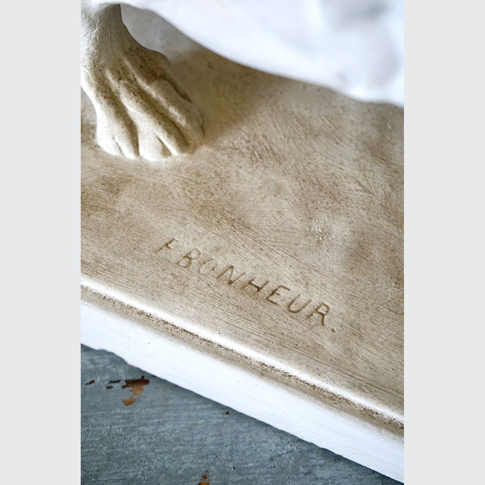 Antique French Dog Statue gallery detail image