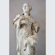 Antique French Carved Statue of a Saint gallery detail image