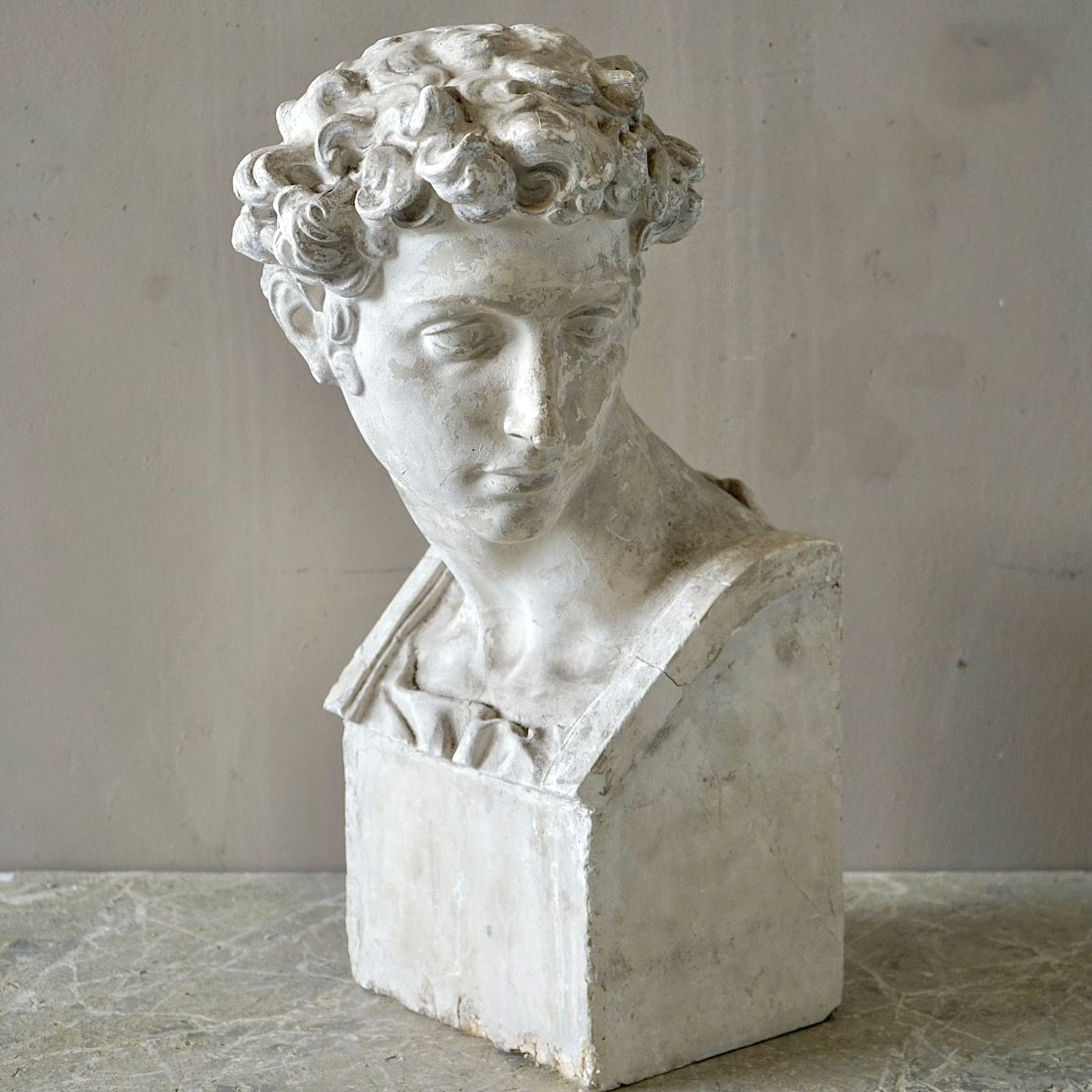 Plaster Bust of Giuliano de Medici, Michelangelo gallery detail image