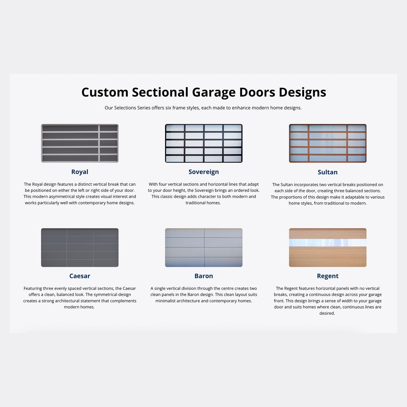 Selections Doors | Speciality Garage Doors gallery detail image