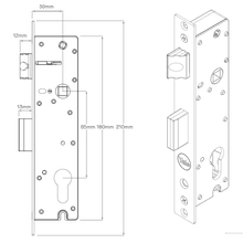 Yale Induro 2-Point Mortice Lock gallery detail image