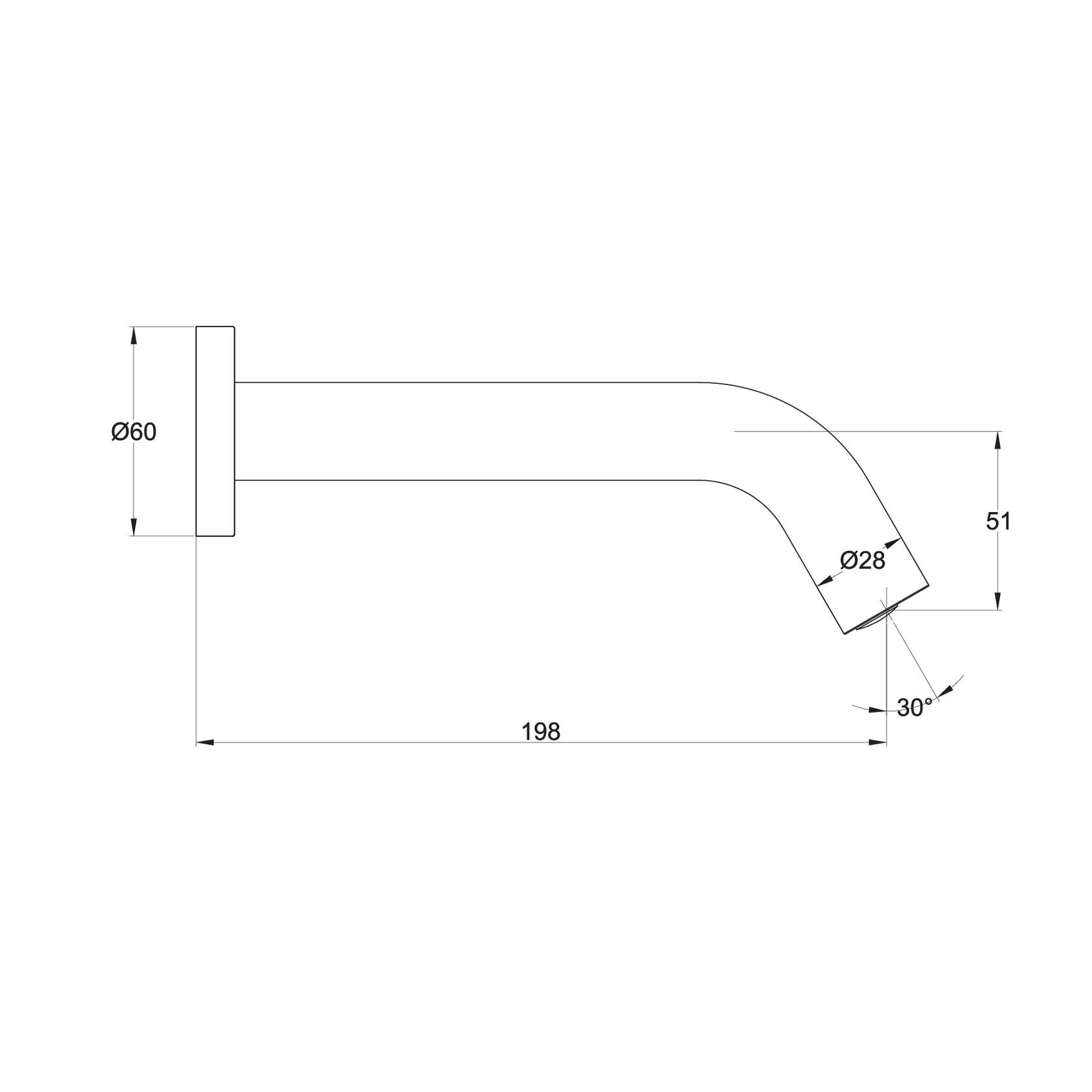 Luxe Wall Mounted Automatic Sensor Tap Brushed Gold gallery detail image
