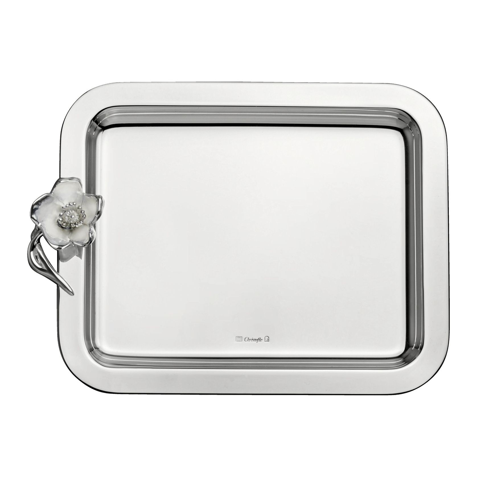 Anémone Silverplated Rect Tray Small gallery detail image