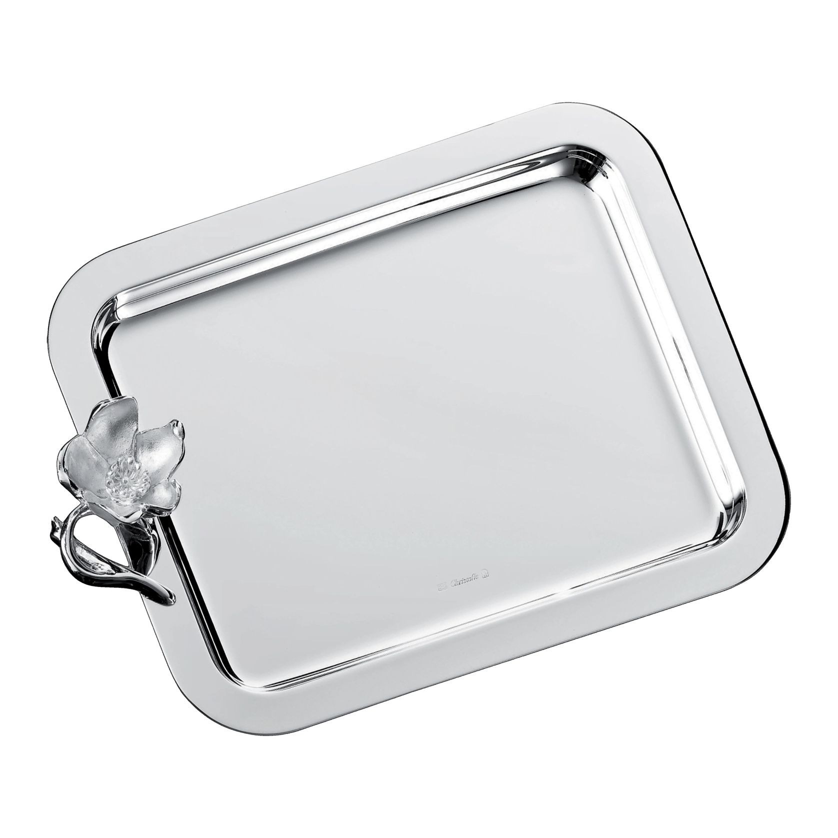 Anémone Silverplated Rect Tray Small gallery detail image