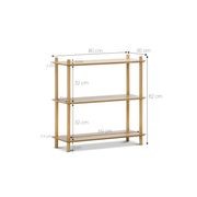 Rakk Low Bookshelf | Natural Oak gallery detail image