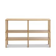 Rakie Wide Display Shelving Unit | Natural Oak gallery detail image