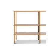 Rakie Wide Display Shelving Unit | Natural Oak gallery detail image