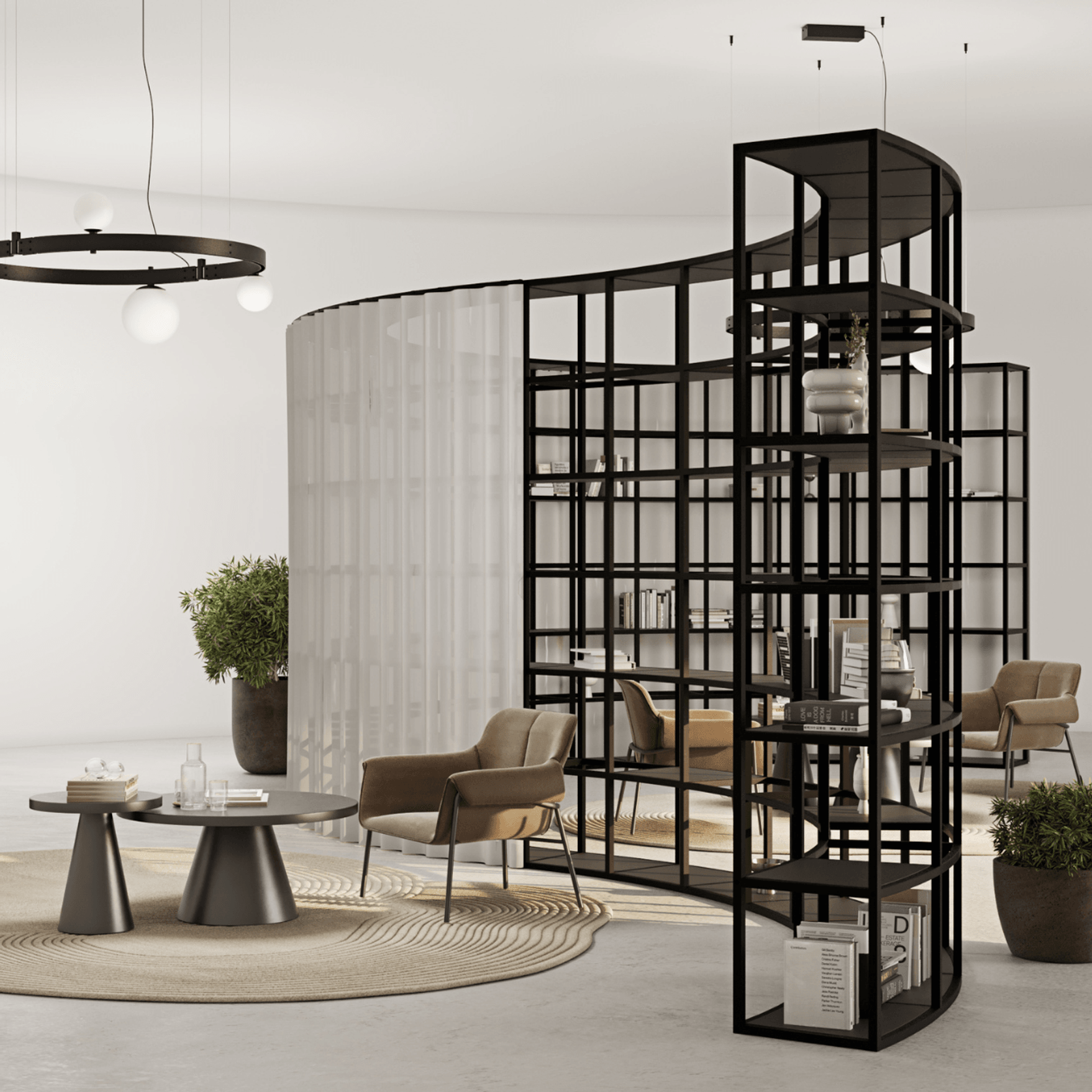 KubosCURVE – Curved Zoning & Space Divider System gallery detail image