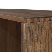 Stax Staggered Bookcase | Rustic Walnut | Wide | 1.2m gallery detail image
