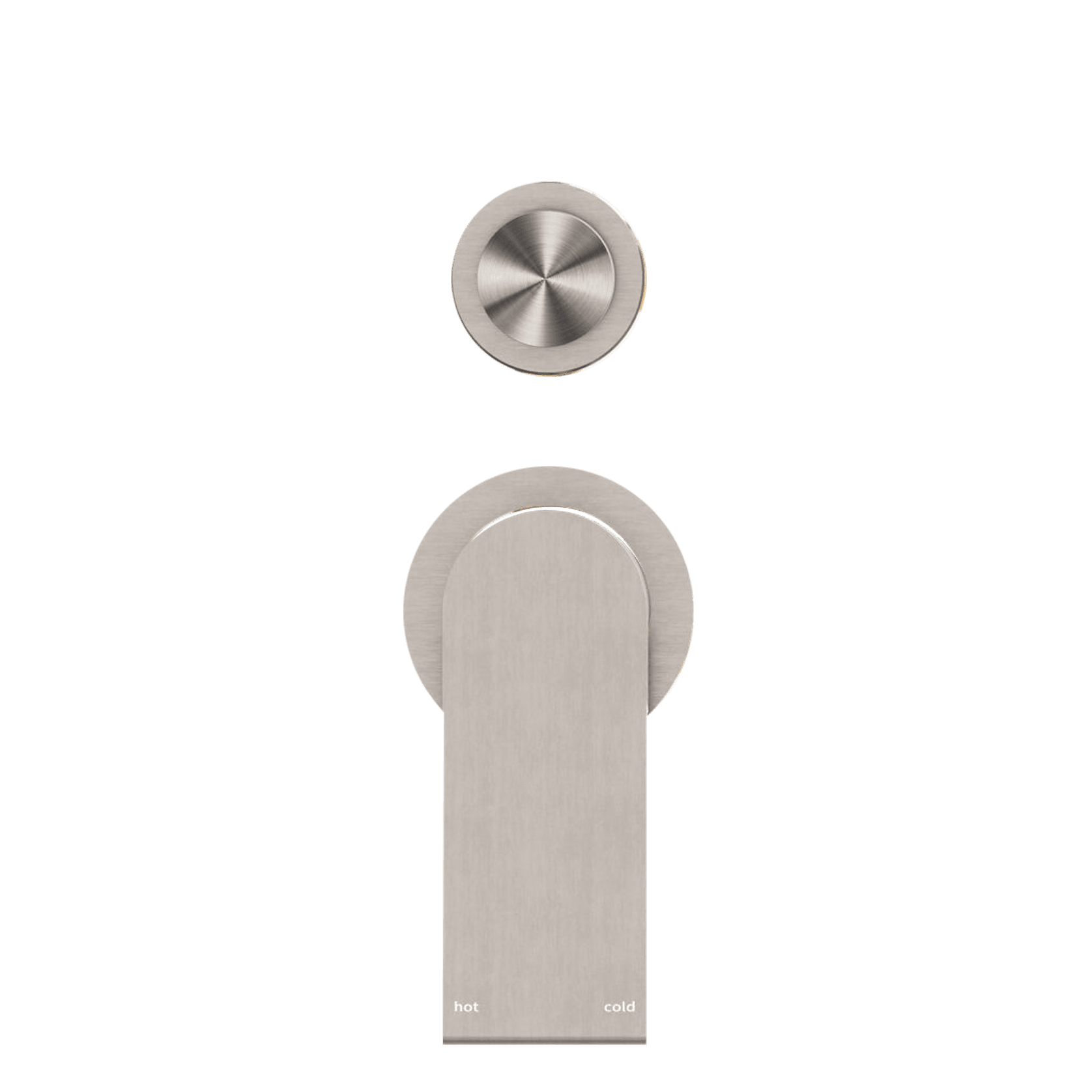 Bianca Shower Mixer & Divertor Back Plate | Brushed Nickel gallery detail image
