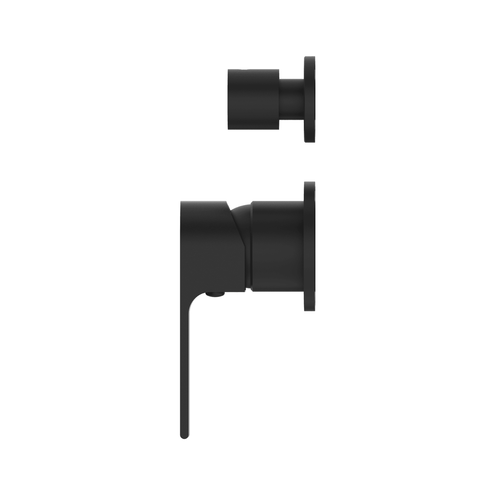 Bianca Shower Mixer & Divertor Back Plate | Matte Black gallery detail image