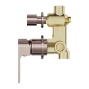 Bianca Shower Mixer & Divertor Back Plate | Brushed Bronze gallery detail image