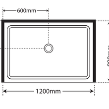 Horizon Alcove Sliding Door Shower with Grey Glass gallery detail image