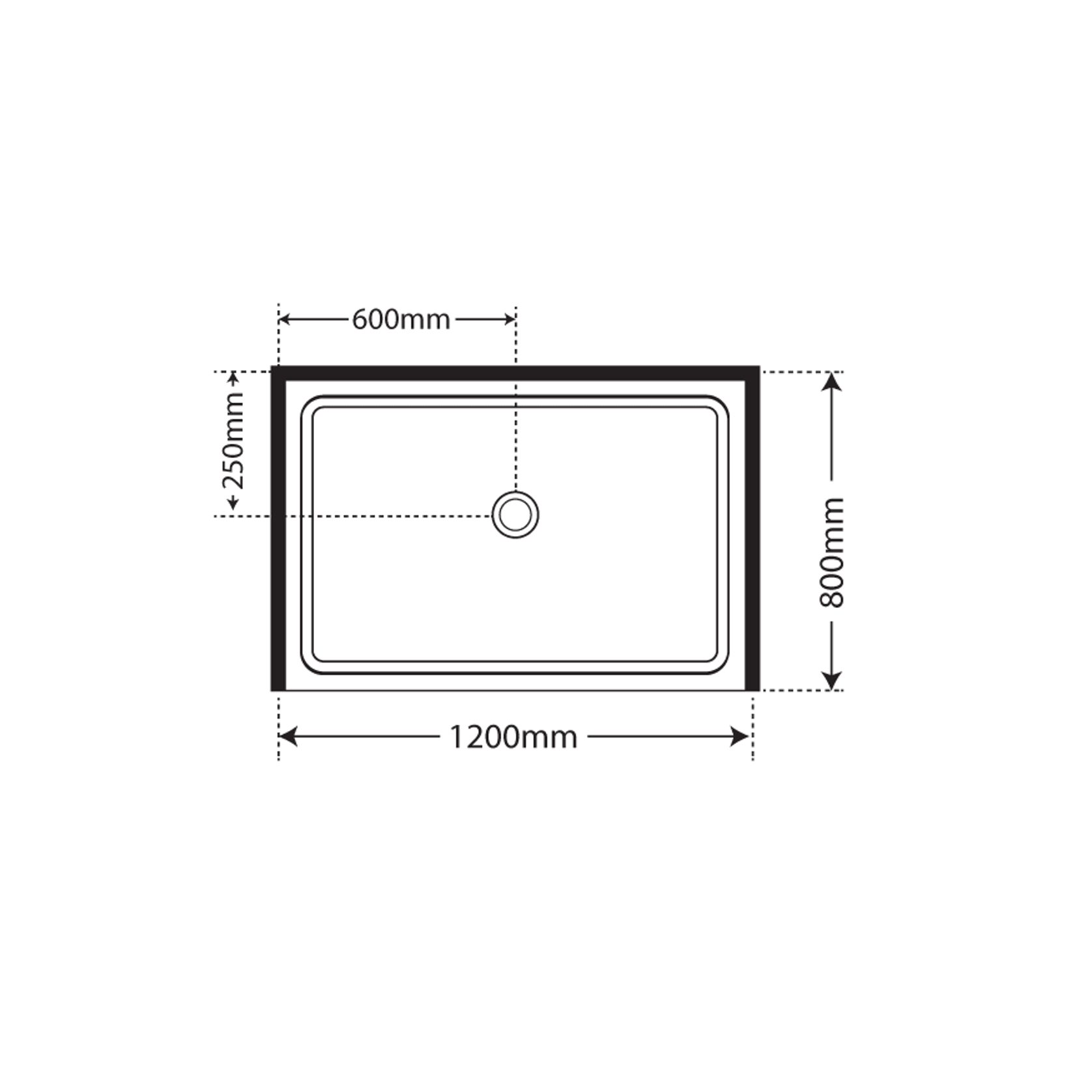 Horizon Alcove Sliding Door Shower with Grey Glass gallery detail image