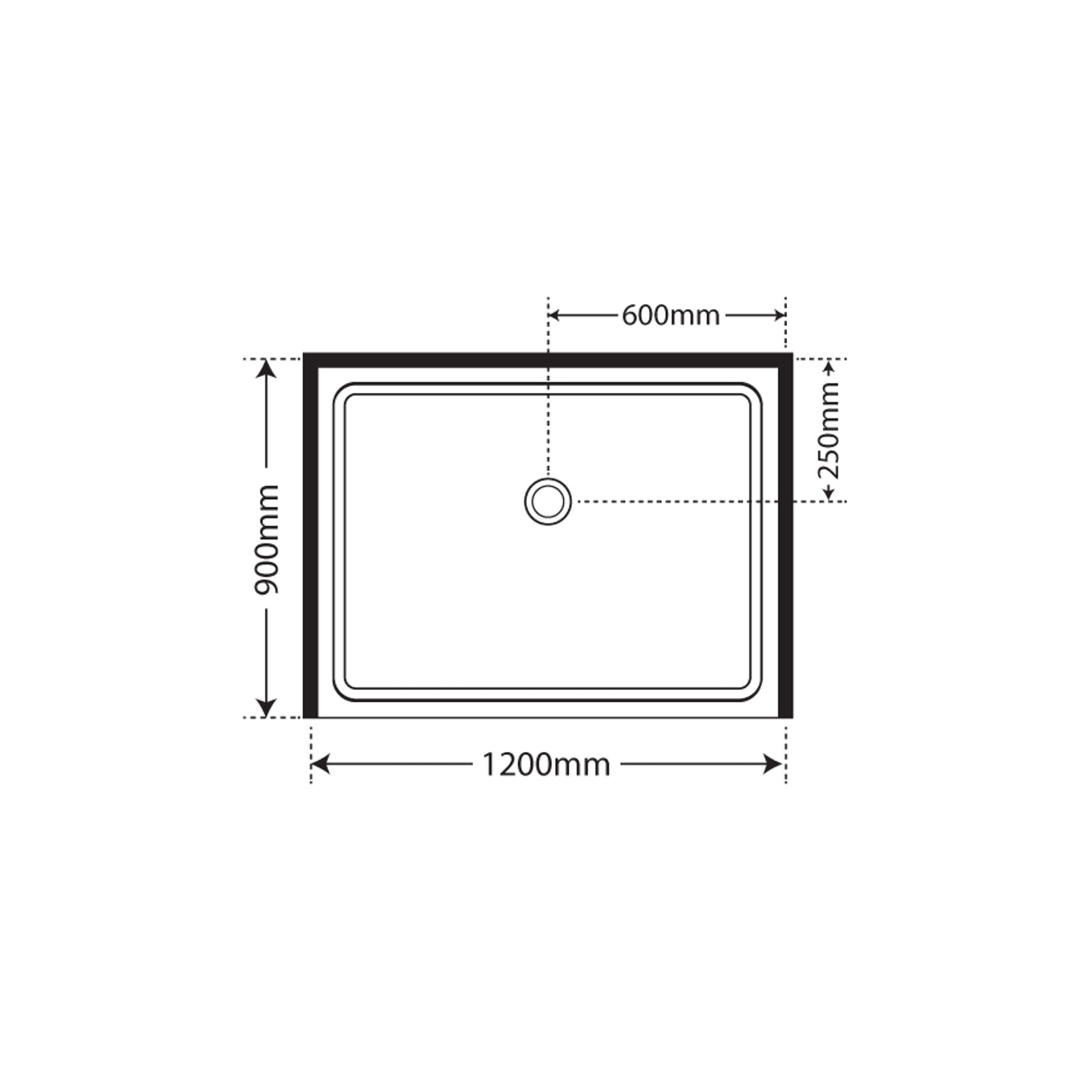 Horizon Alcove Sliding Door Shower with Grey Glass gallery detail image
