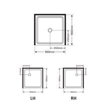 Horizon Alcove (3 Sided) Pivot Door Shower gallery detail image