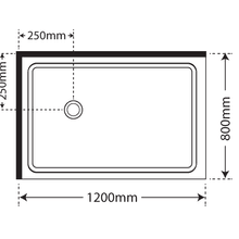 Horizon 2 Sided Pivot Door Shower gallery detail image