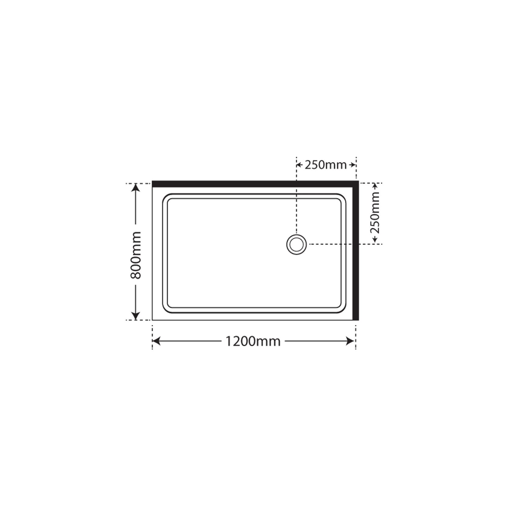 Horizon 2 Sided Pivot Door Shower gallery detail image